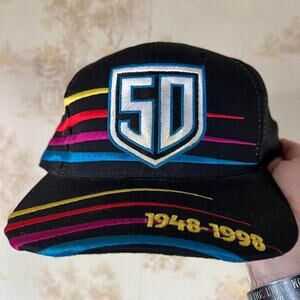 Vintage 1998 NASCAR 50th Anniversary Hat | Chase Authentics Black | OSFA